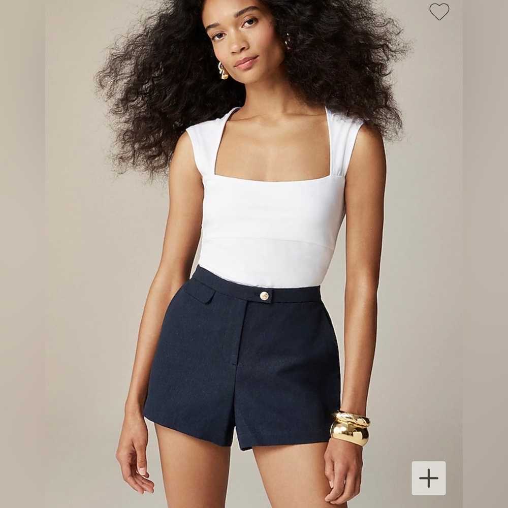 NWT J.Crew Squareneck Cap Sleeve Tank Top